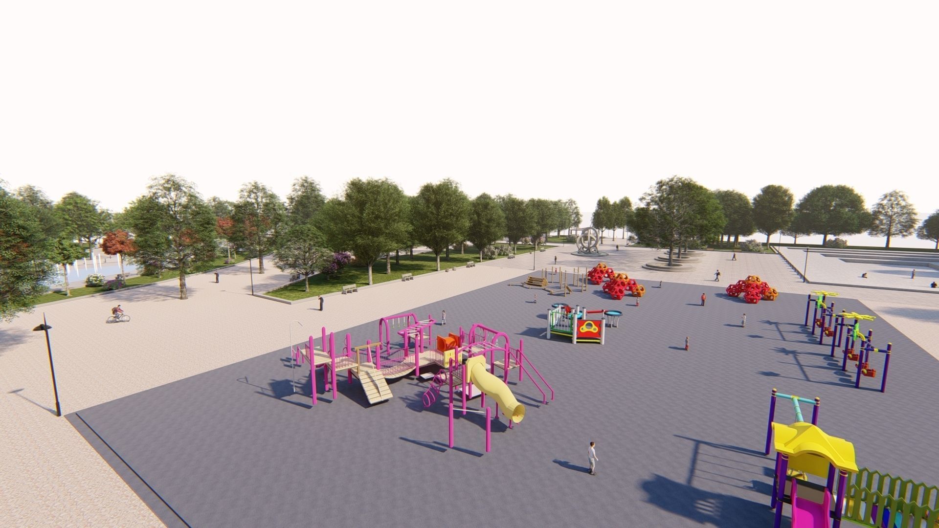 Master park-Regional park project-Private Park Landscape 3D model_3