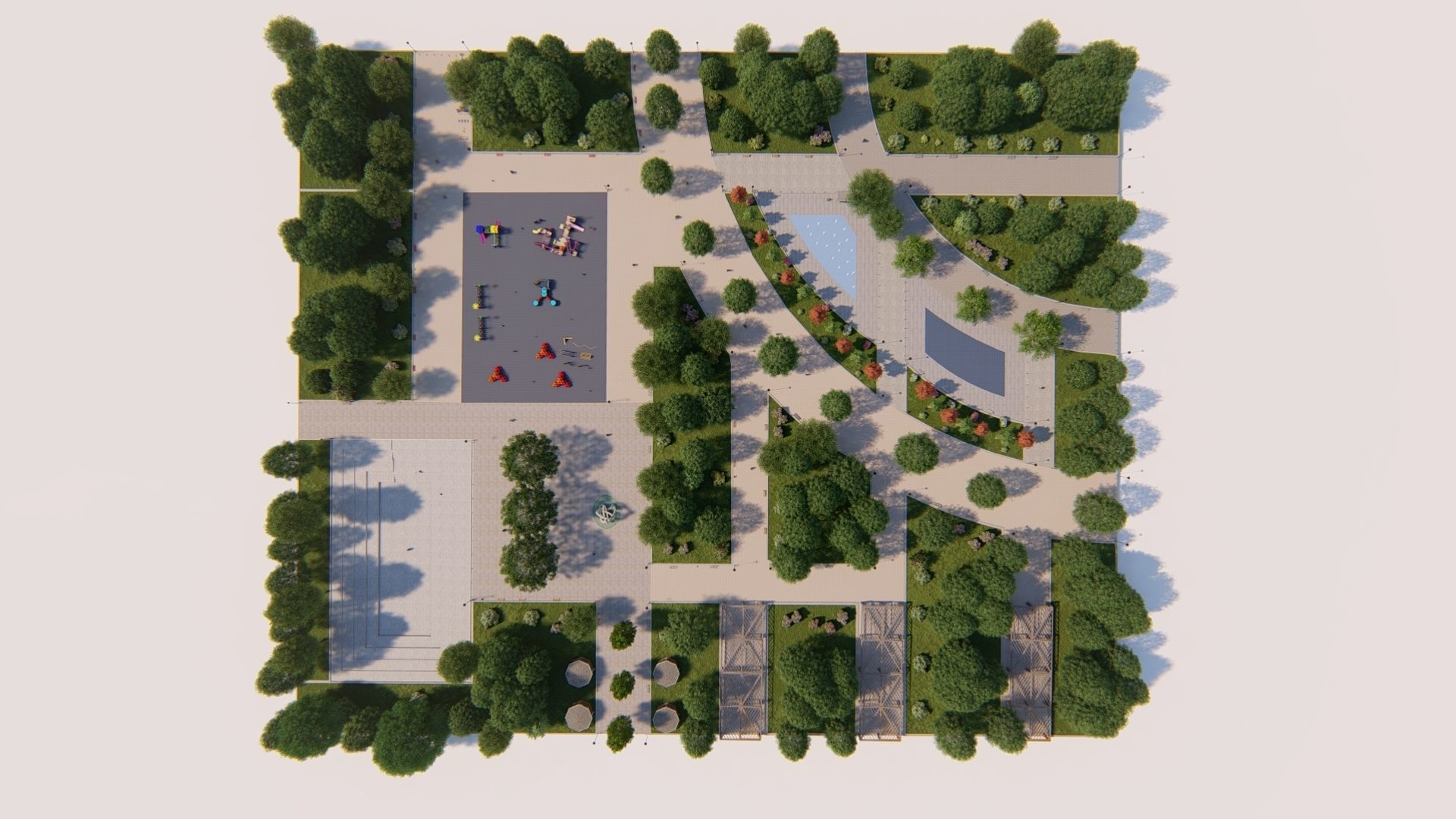 Master park-Regional park project-Private Park Landscape 3D model_2