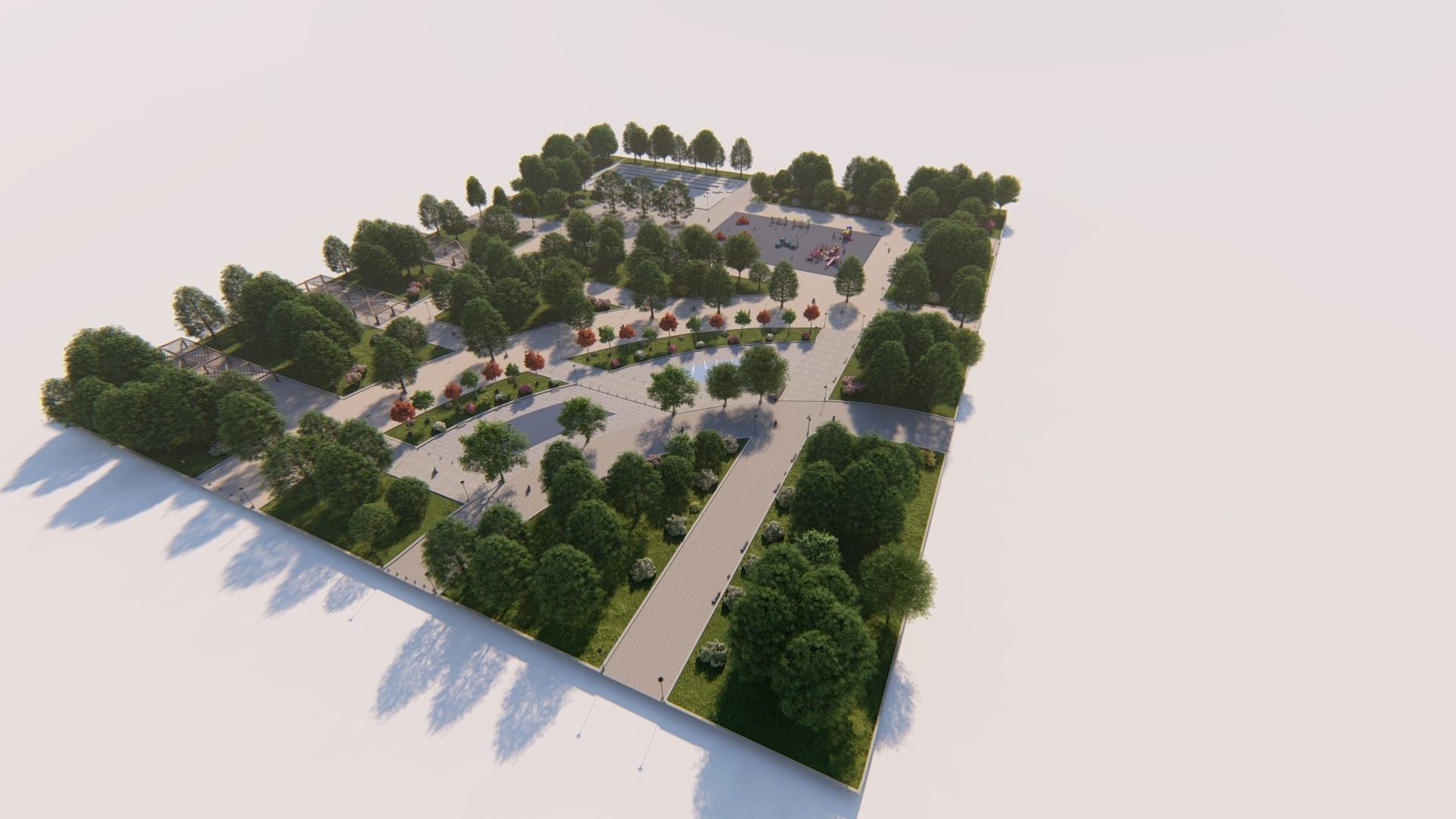 Master park-Regional park project-Private Park Landscape 3D model_1