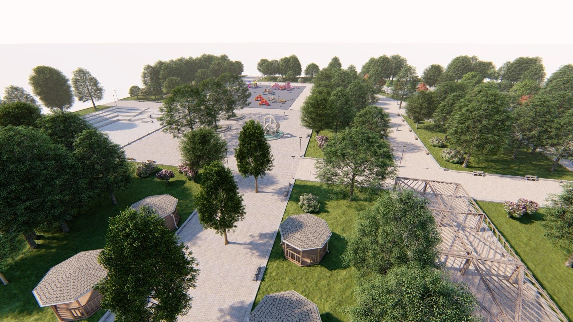 Master park-Regional park project-Private Park Landscape 3D model_8