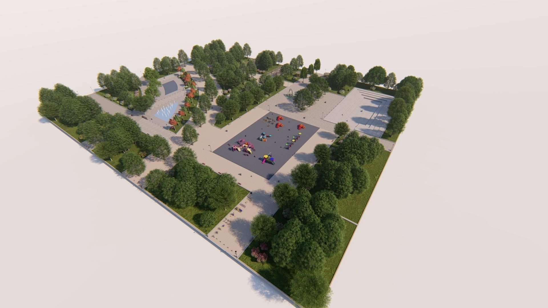 Master park-Regional park project-Private Park Landscape 3D model_21