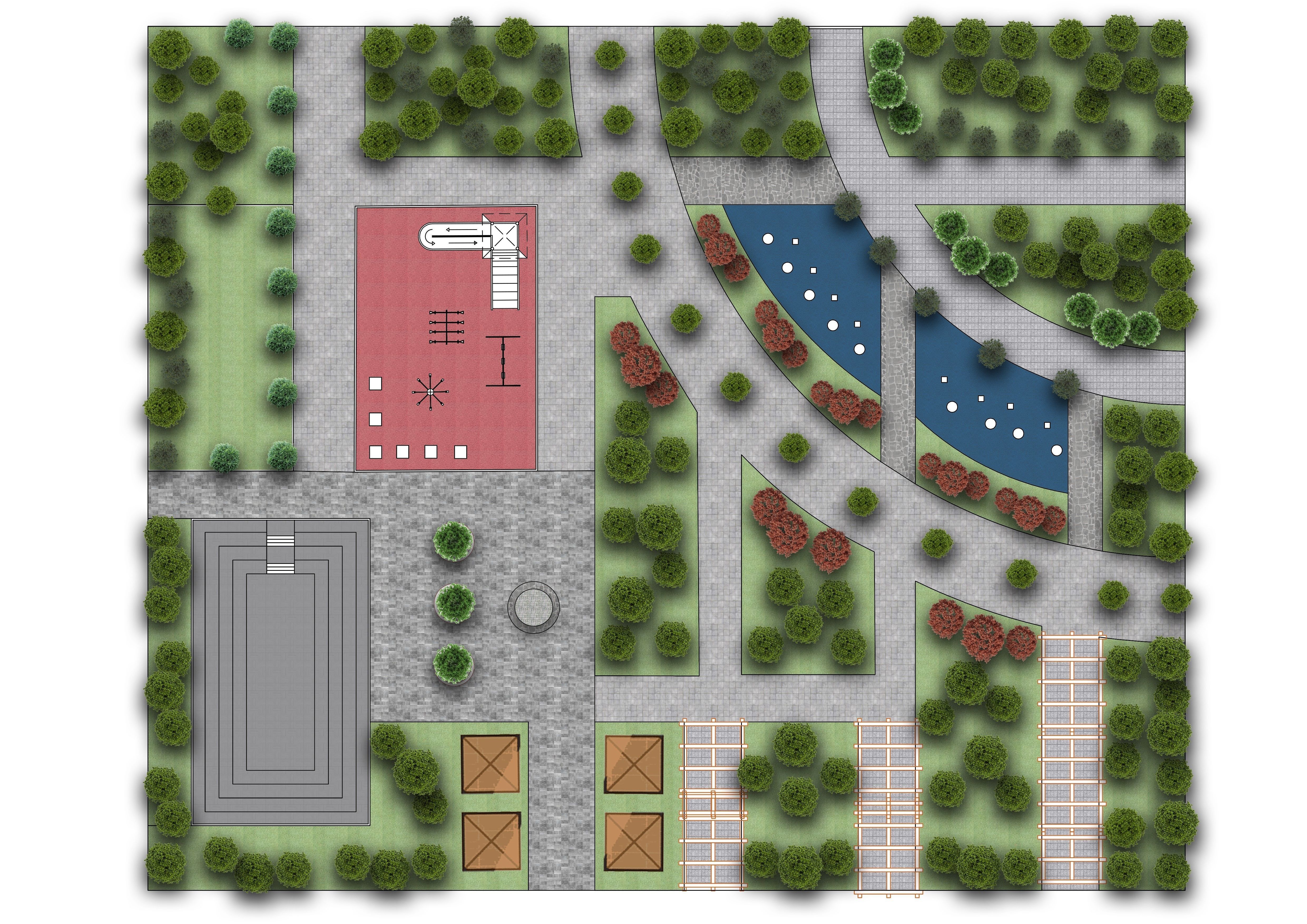 Master park-Regional park project-Private Park Landscape 3D model_6