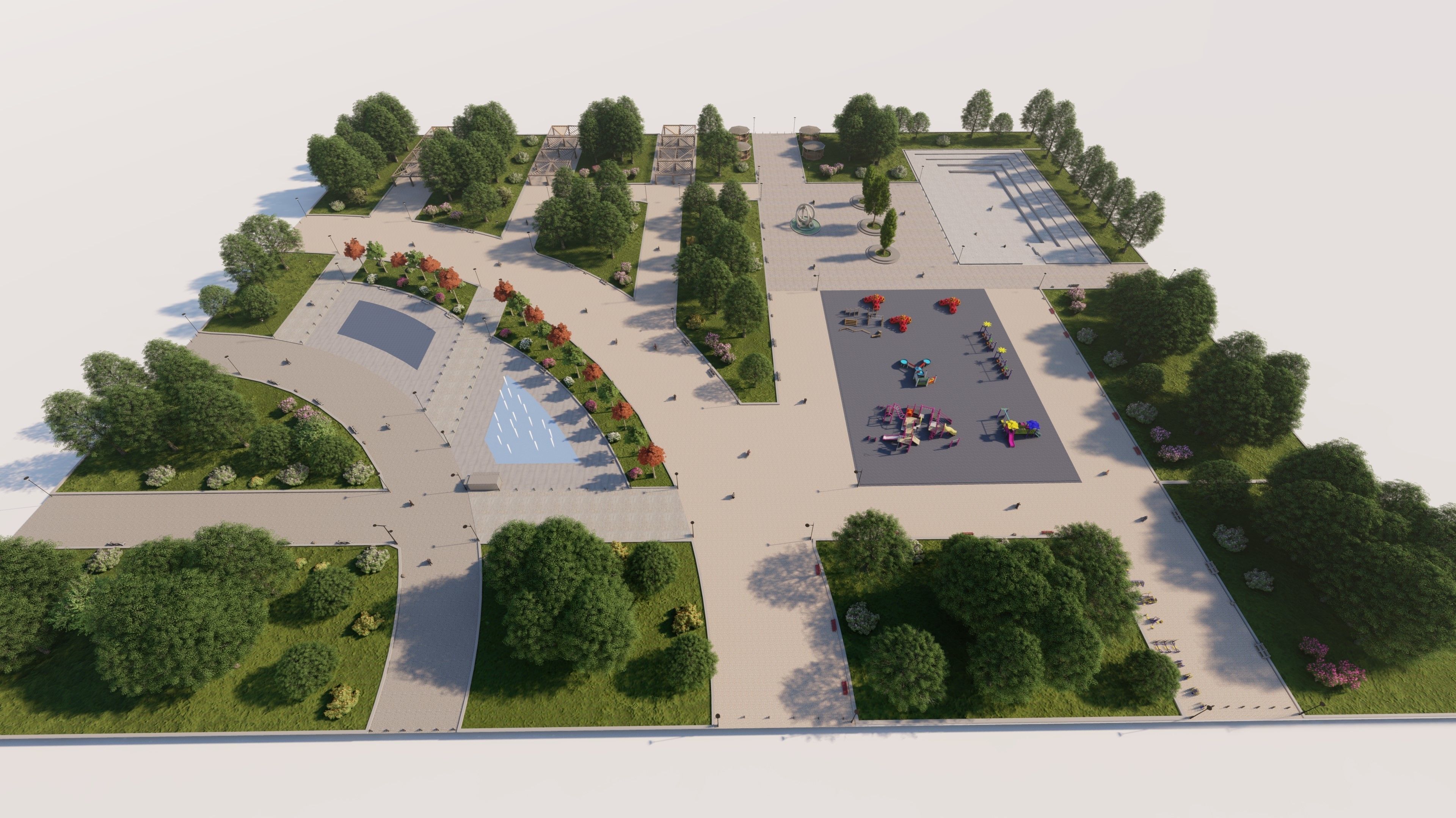 Master park-Regional park project-Private Park Landscape 3D model_5
