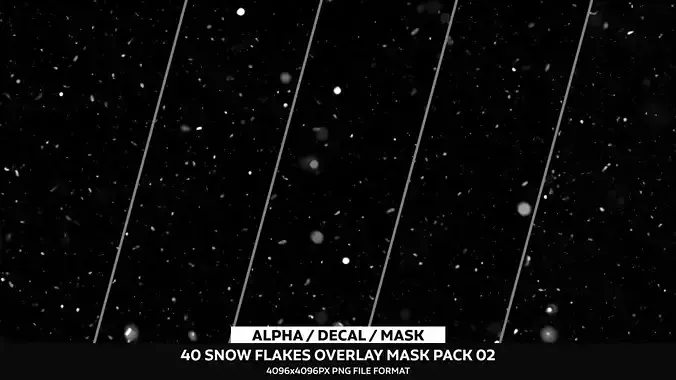 30 Snow Flakes Overlay Pack 02