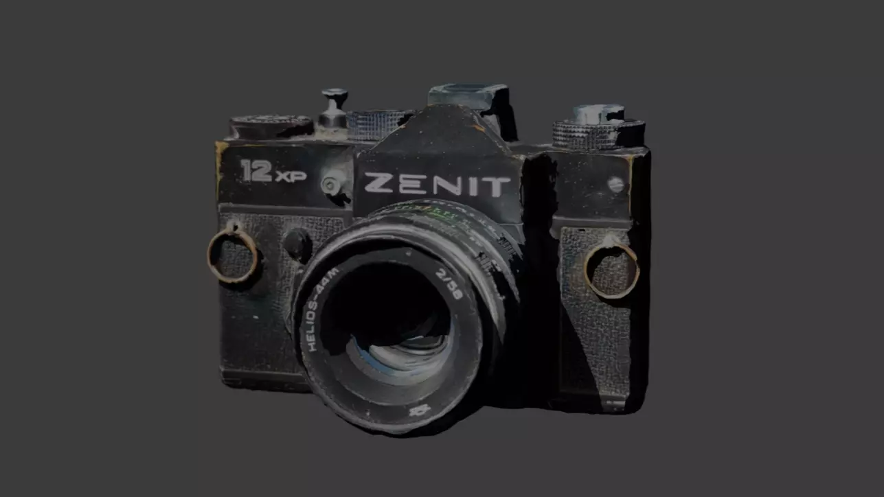 Zenit 12xp Russian USSR Film Camera 3D model_0