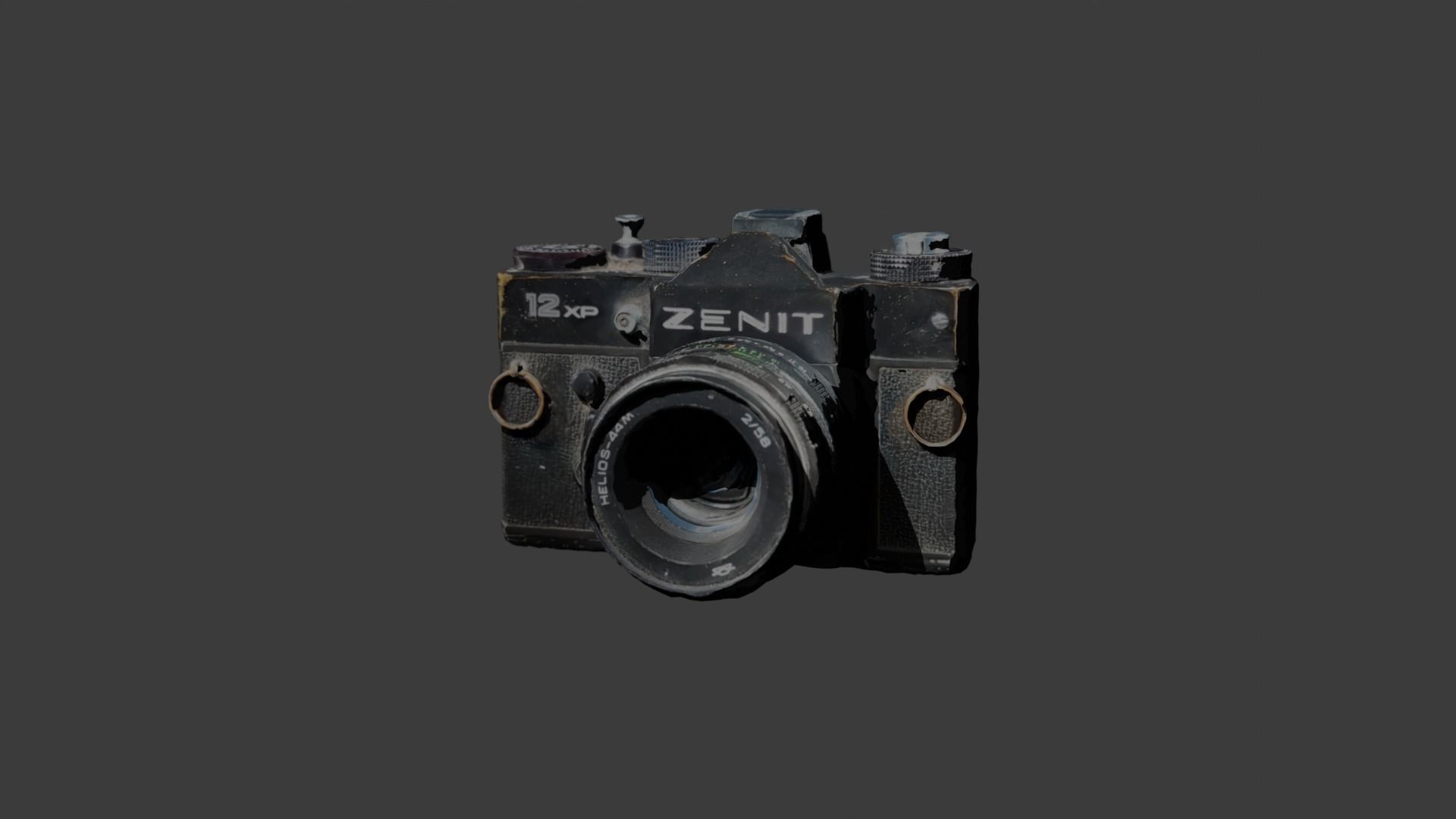 Zenit 12xp Russian USSR Film Camera 3D model_2