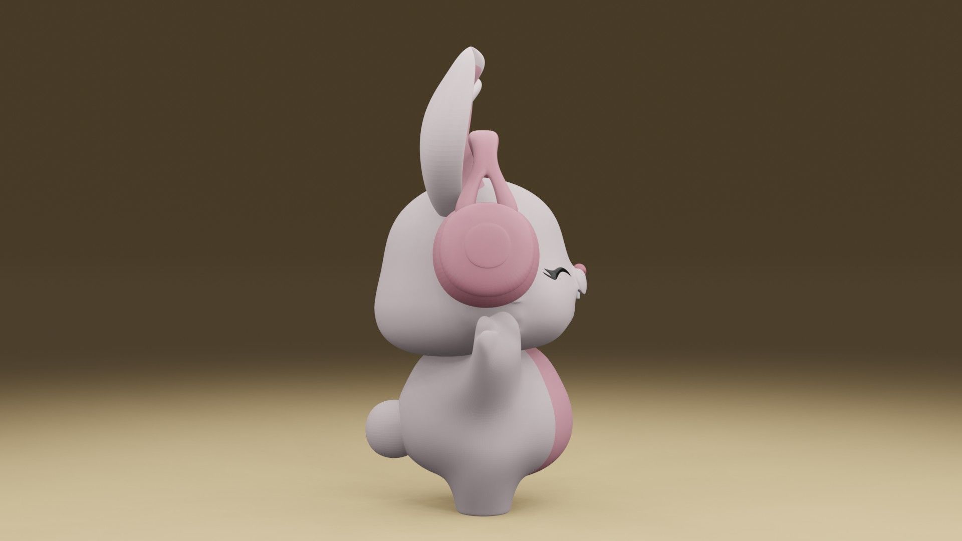 Rabbit 3D print model_9