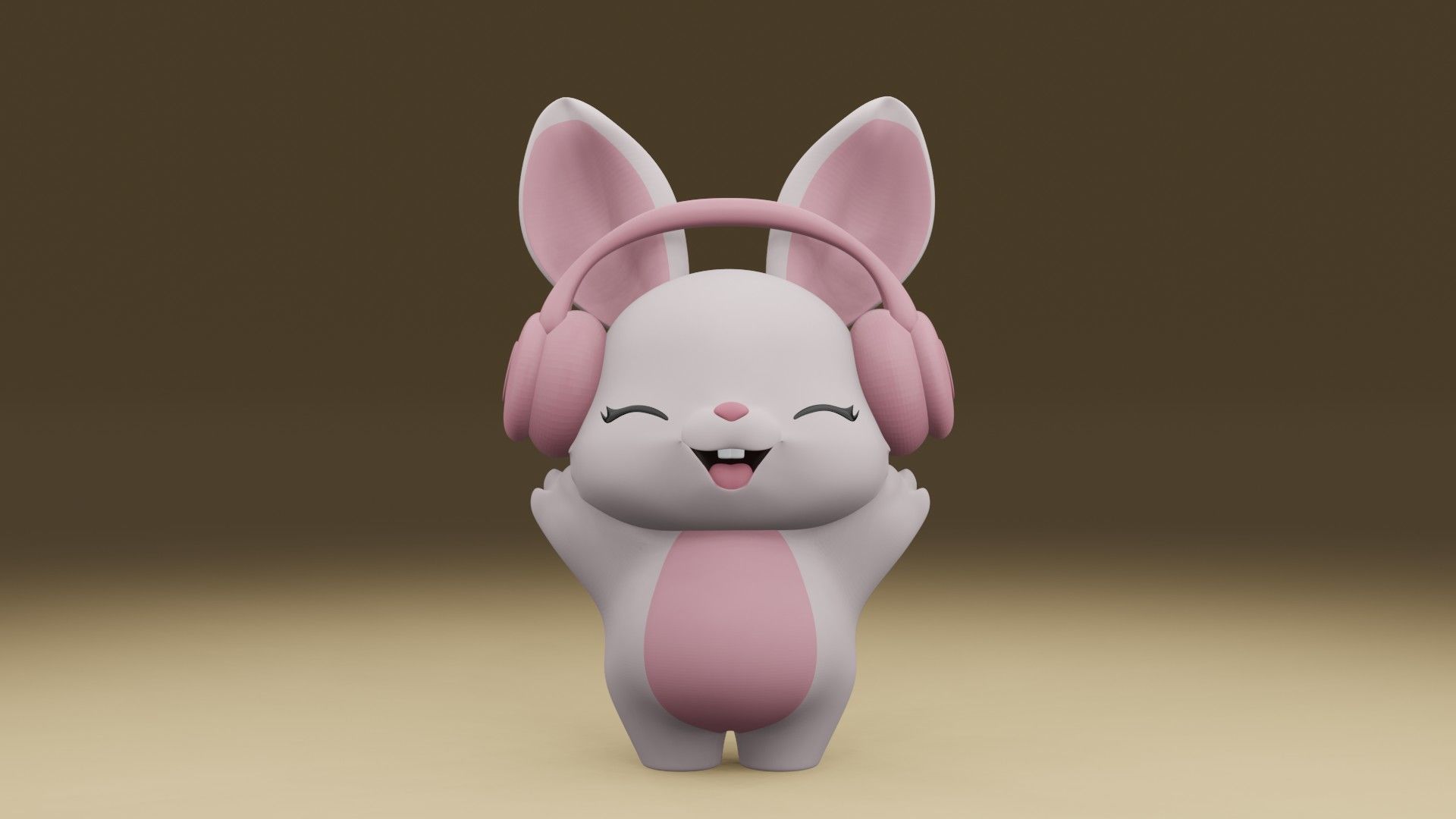Rabbit 3D print model_7