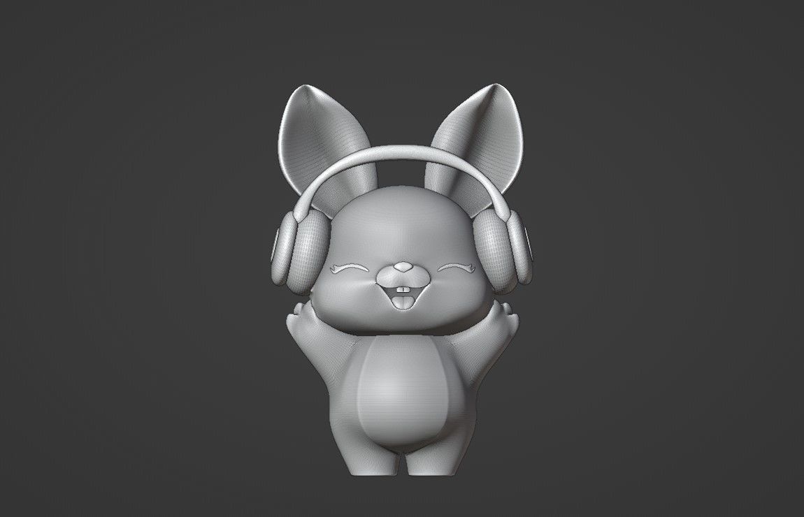 Rabbit 3D print model_2