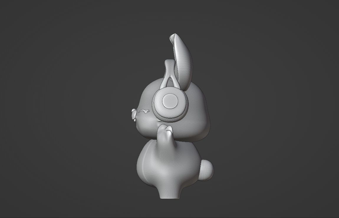 Rabbit 3D print model_5