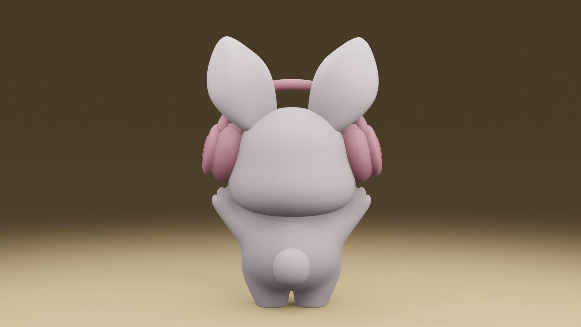 Rabbit 3D print model_11