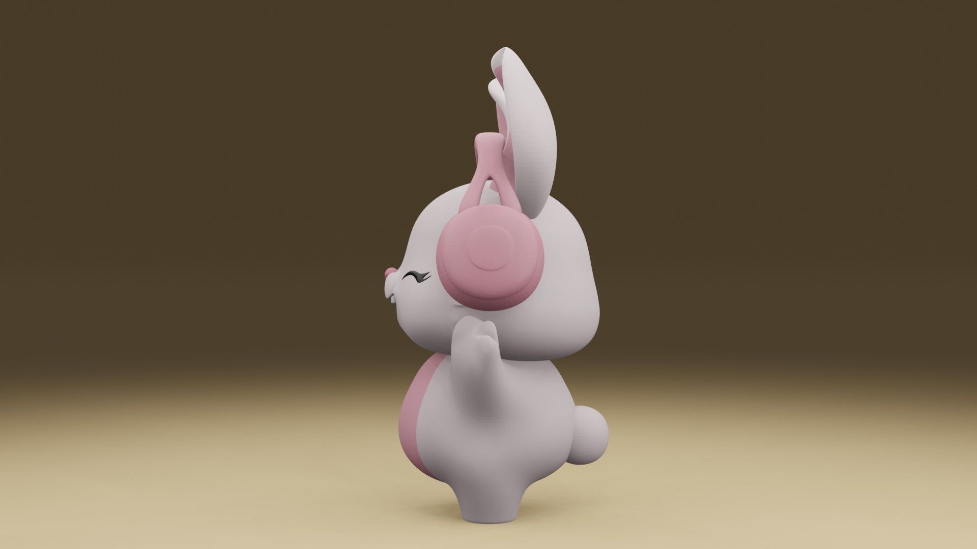 Rabbit 3D print model_13