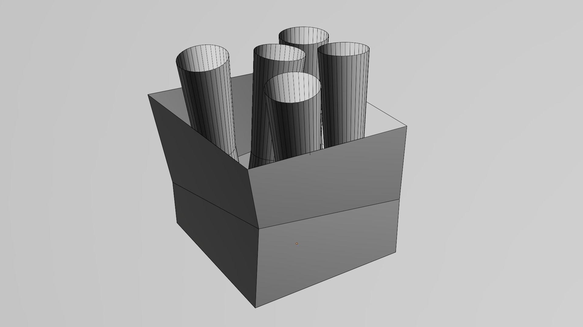 Cardboard crate Game Assets item6 Low-poly 3D model_3