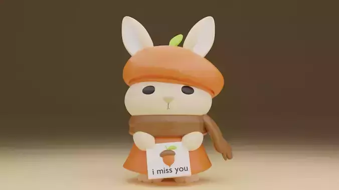 Rabbit 3D print model