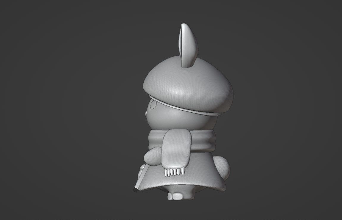 Rabbit 3D print model_5