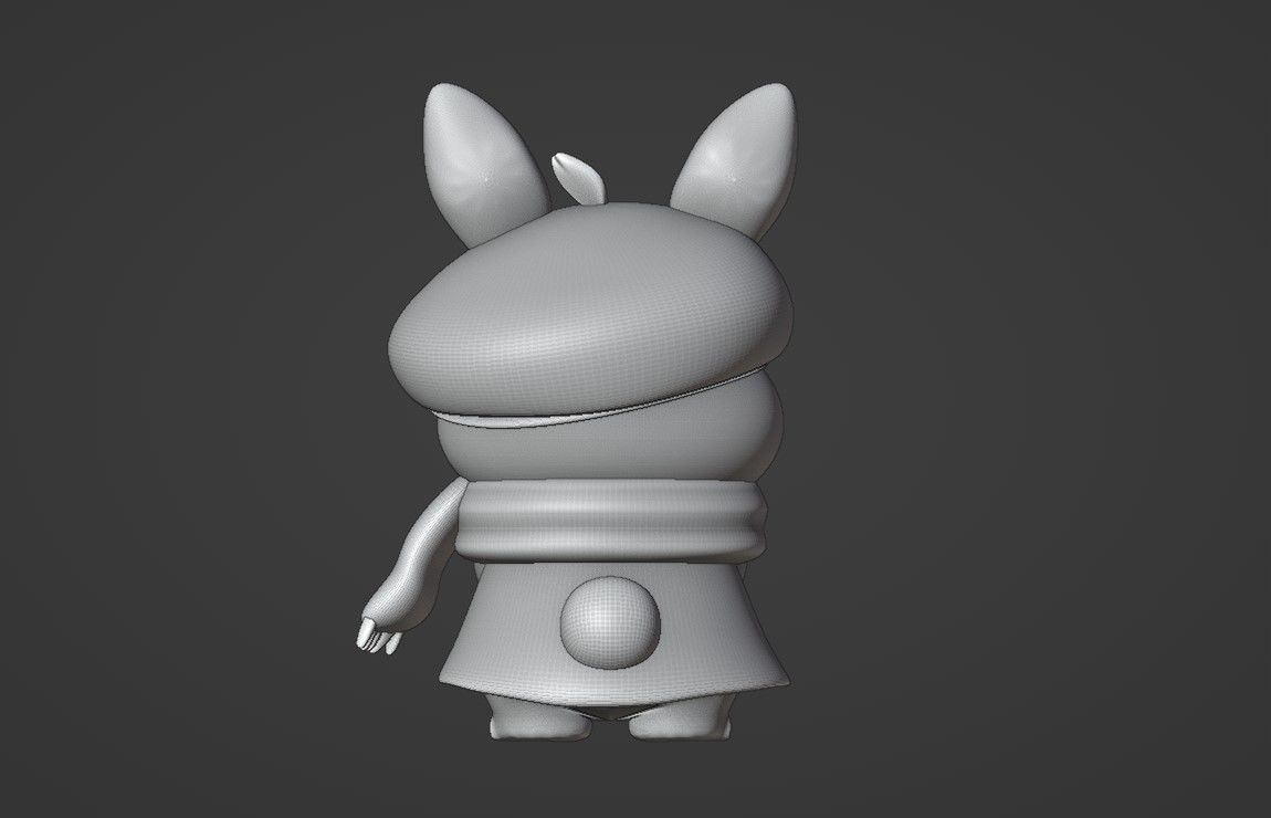 Rabbit 3D print model_4