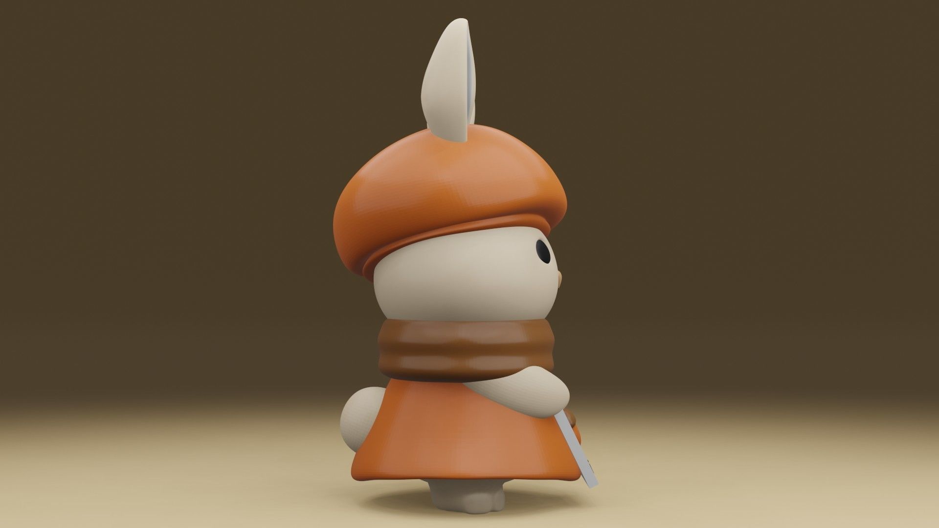Rabbit 3D print model_9