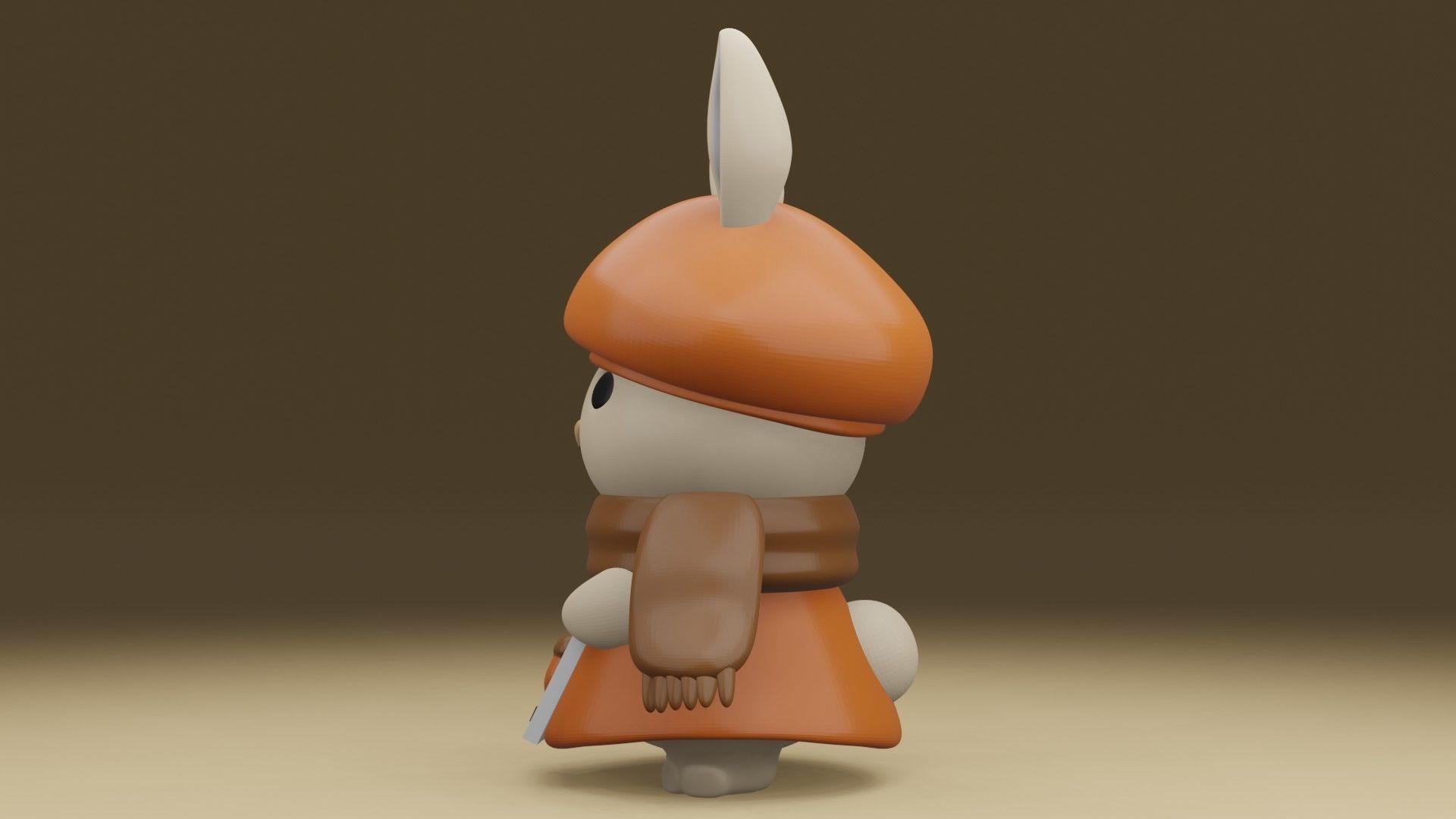 Rabbit 3D print model_13