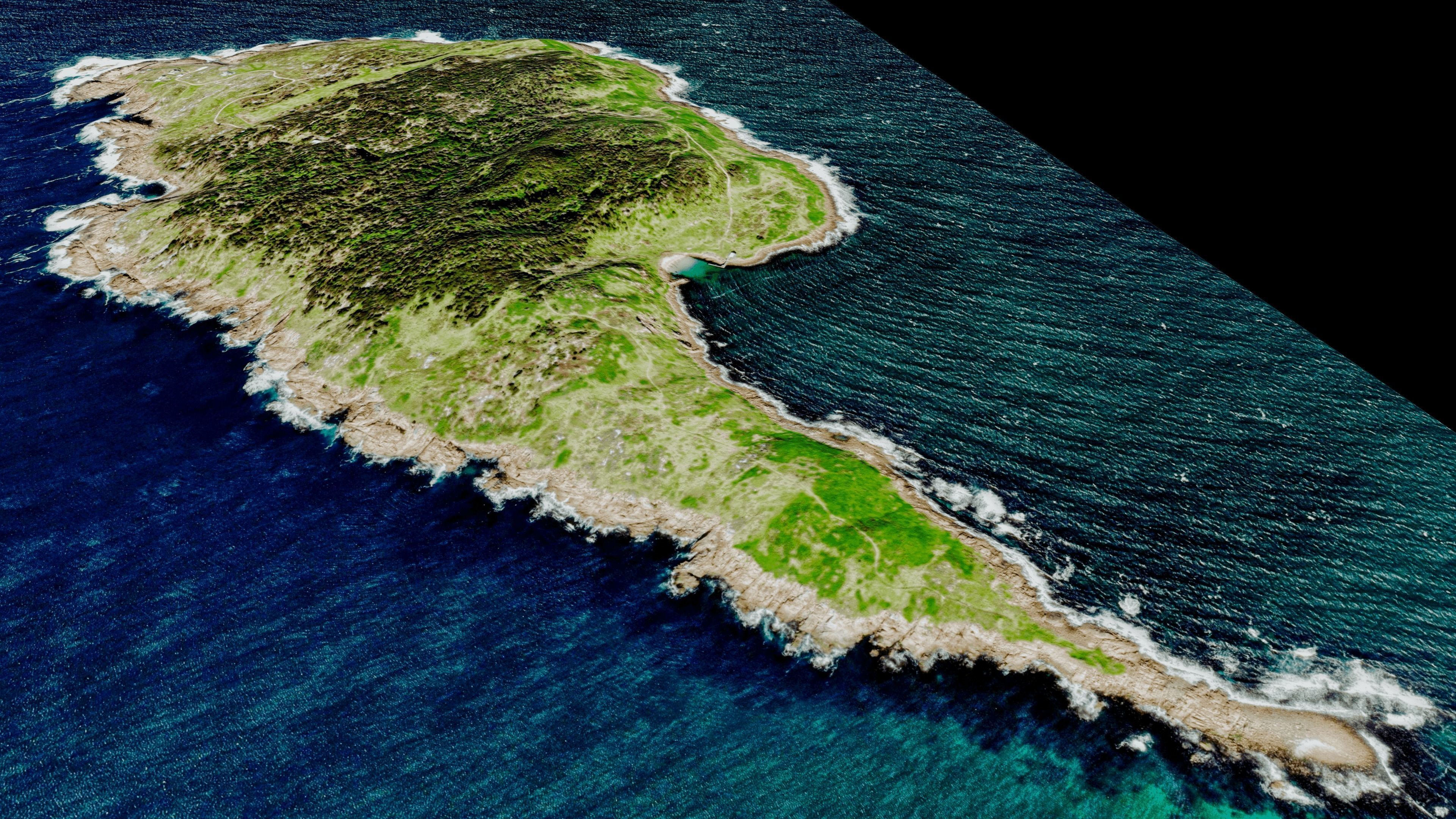 Gabo Island 3d model terrain Low-poly 3D model_3