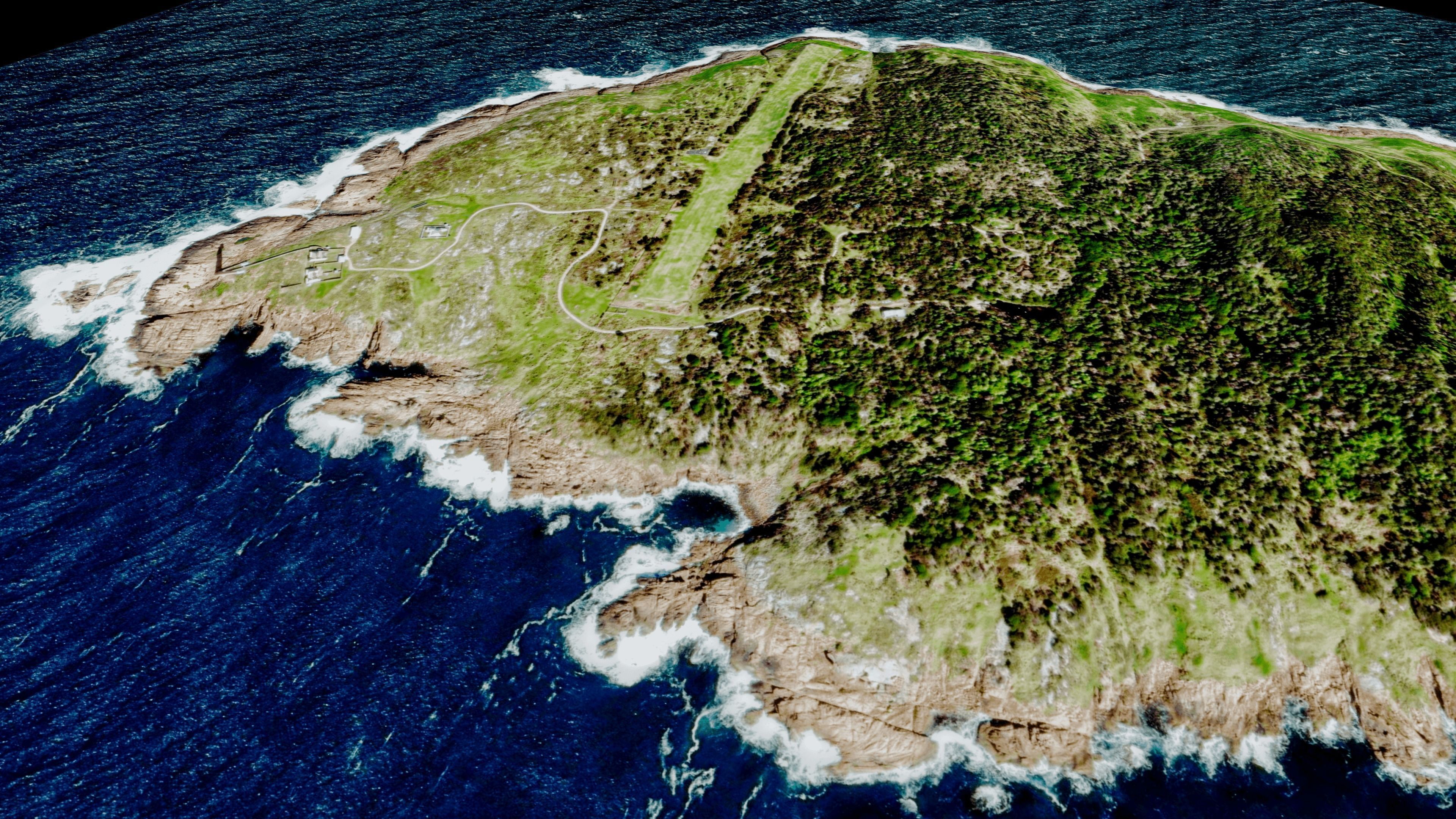 Gabo Island 3d model terrain Low-poly 3D model_1