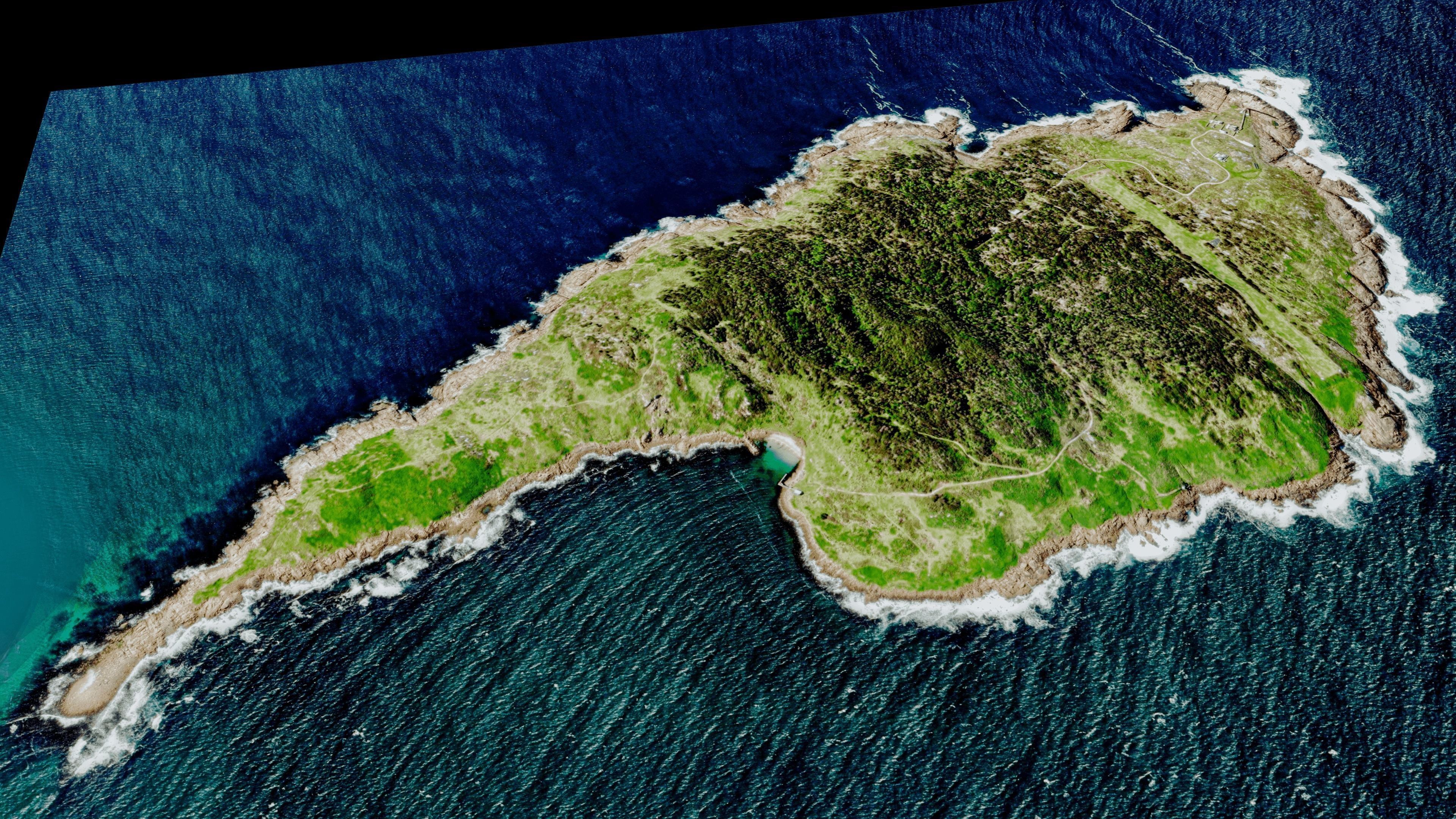 Gabo Island 3d model terrain Low-poly 3D model_5