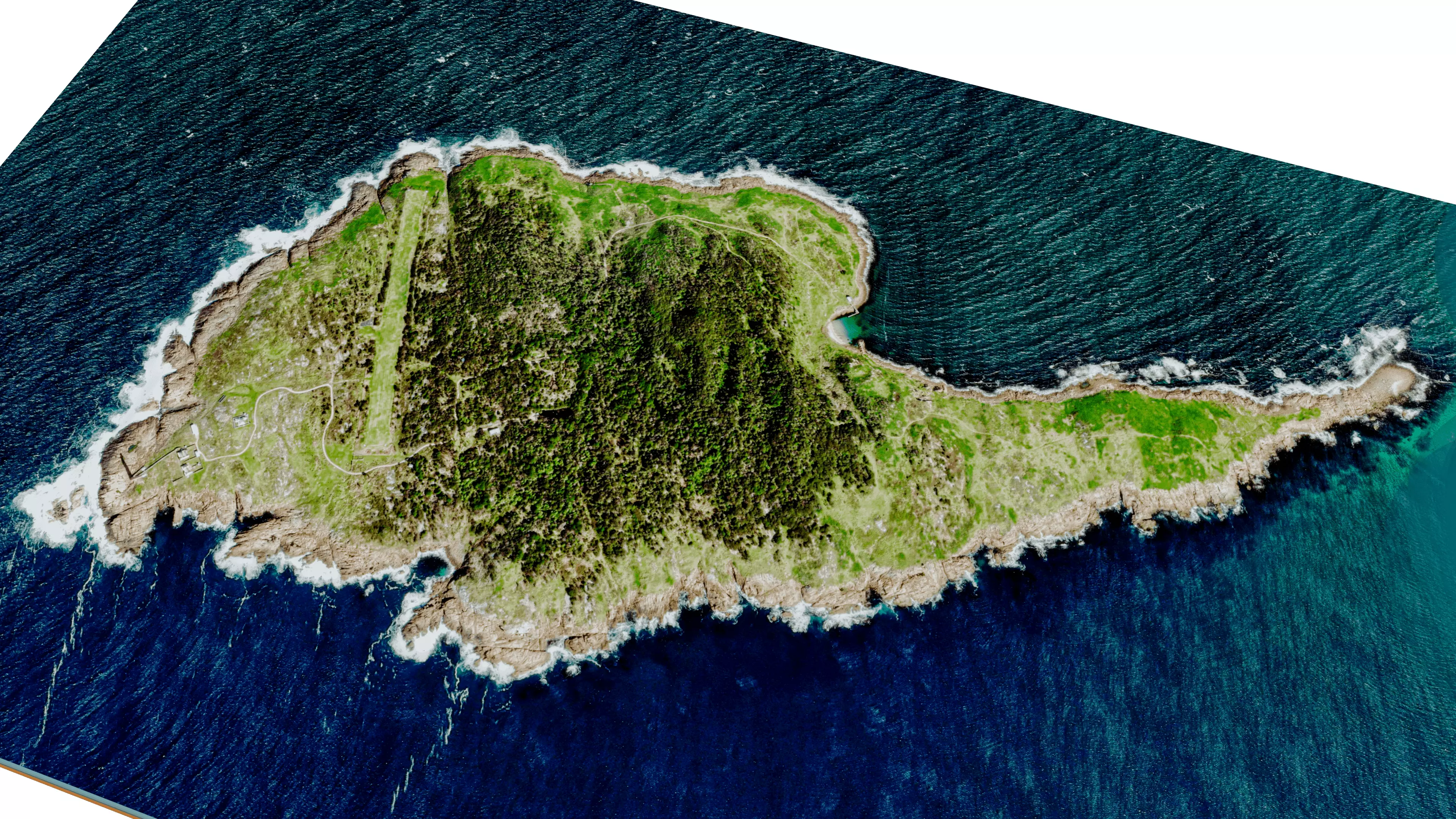 Gabo Island 3d model terrain Low-poly 3D model_0