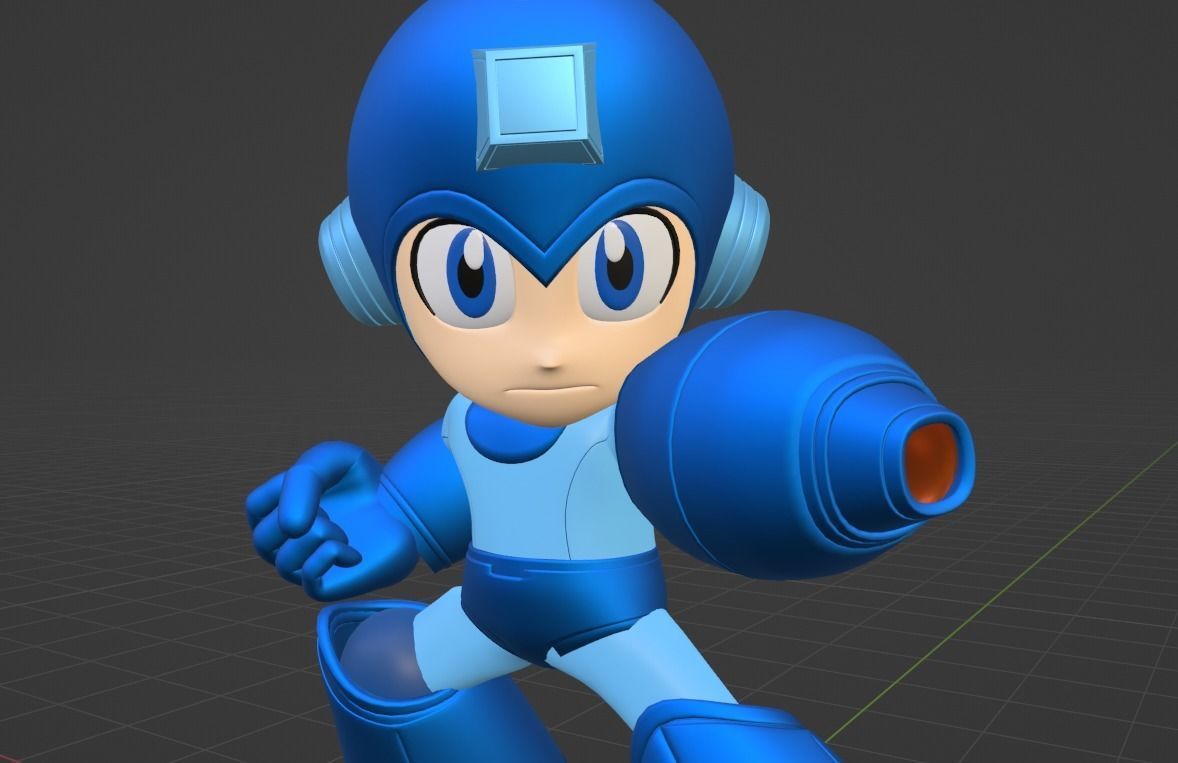 Megaman - Megaman Powered up 3D model_8