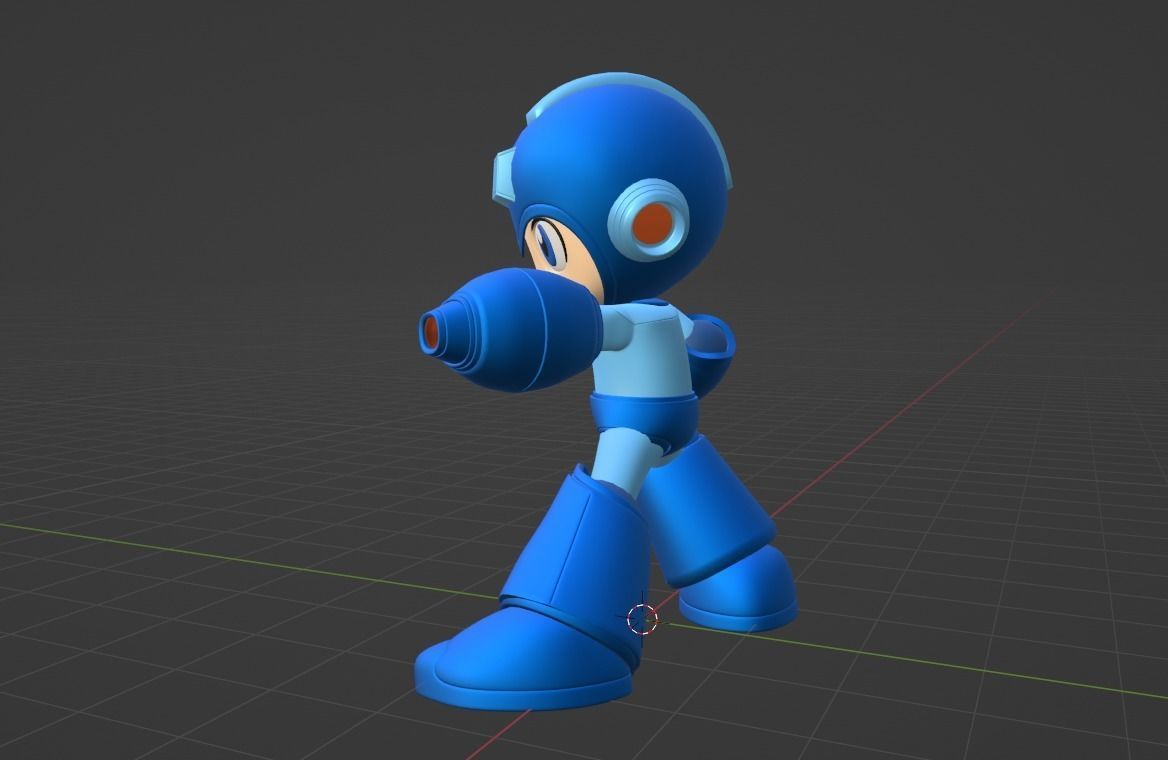 Megaman - Megaman Powered up 3D model_5