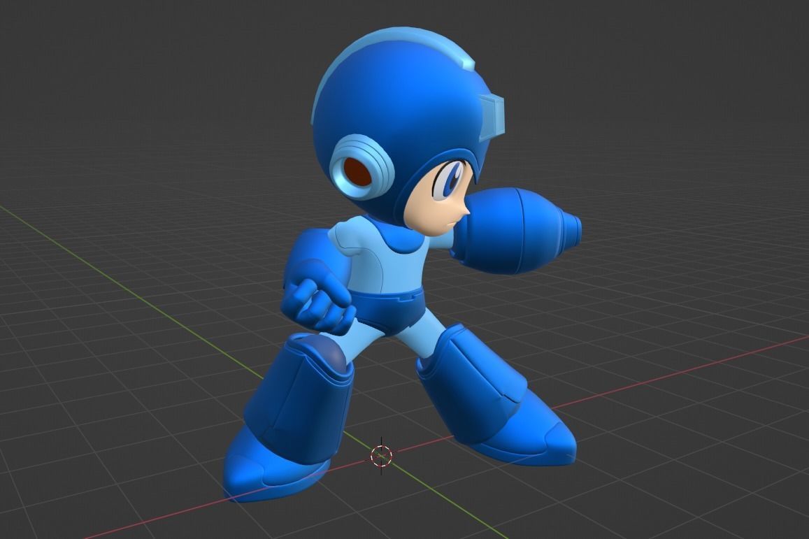 Megaman - Megaman Powered up 3D model_7