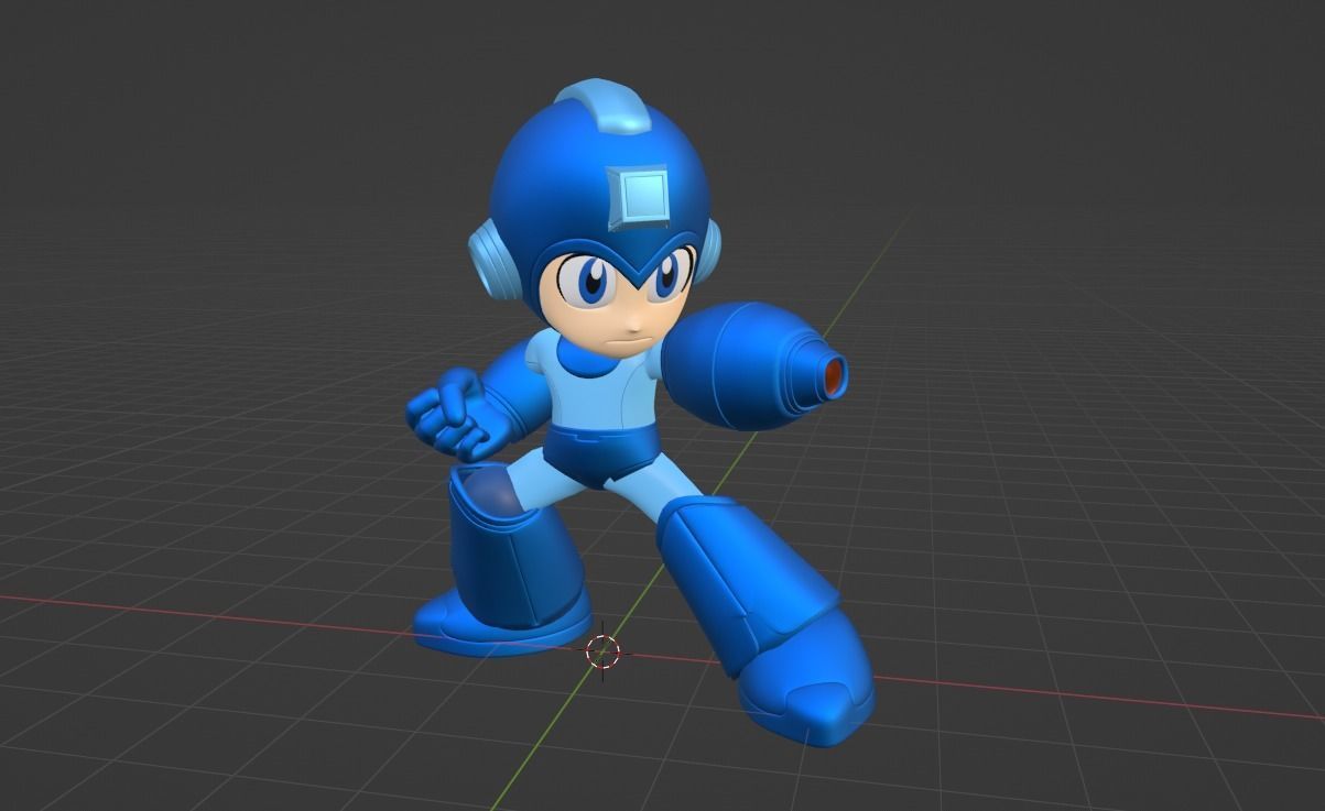 Megaman - Megaman Powered up 3D model_4