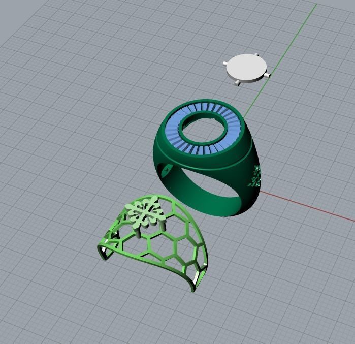 Patek Philippe ring 3D print model_2