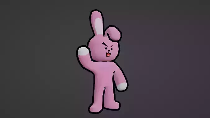 BT21 COOKY Low-poly 3D model