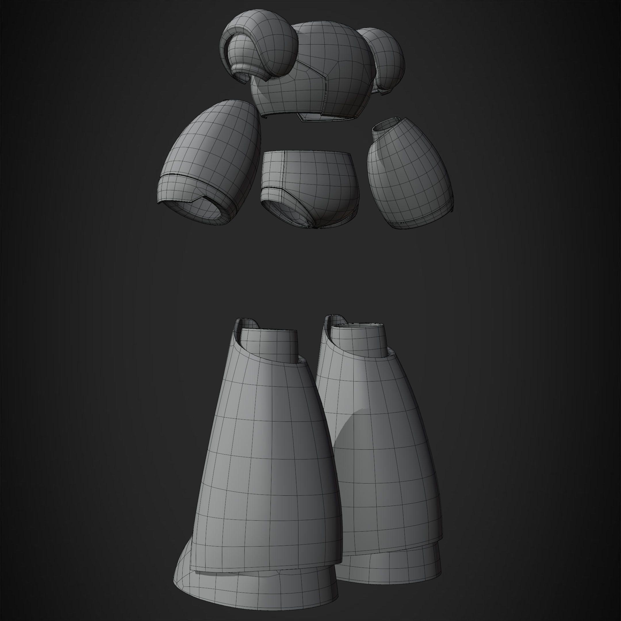 Mega man X Armor for Cosplay 3D print model_18