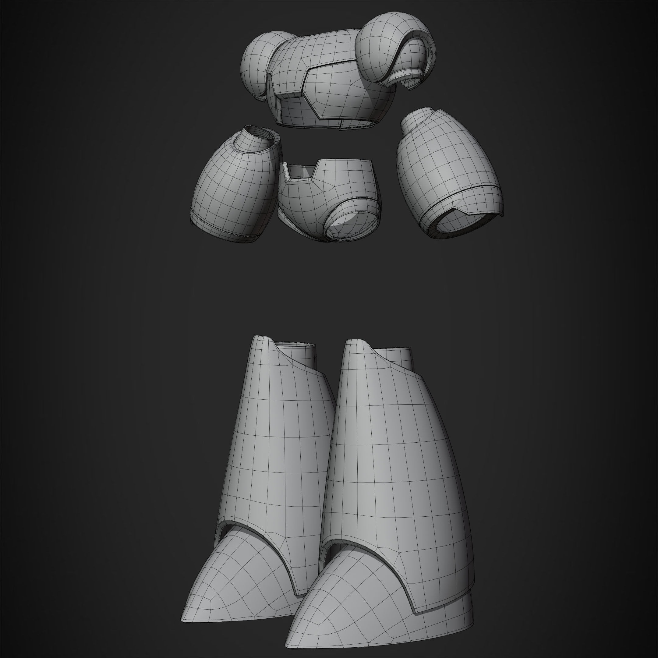 Mega man X Armor for Cosplay 3D print model_15