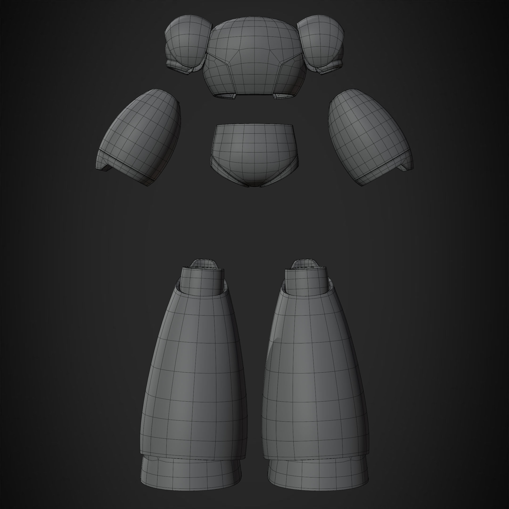Mega man X Armor for Cosplay 3D print model_20