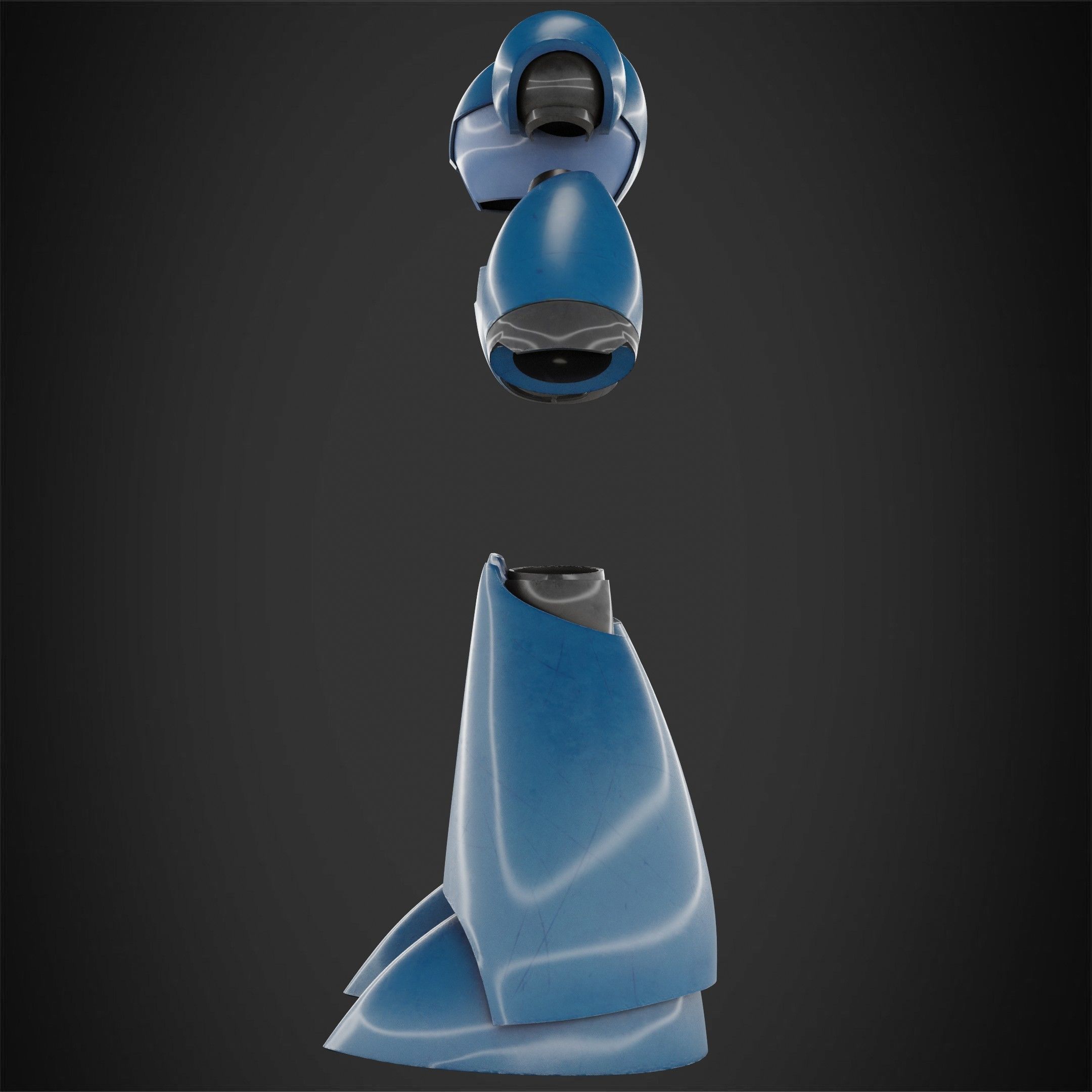 Mega man X Armor for Cosplay 3D print model_4