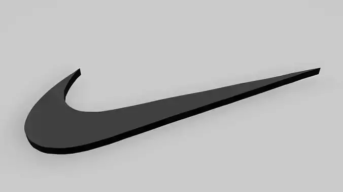 Logo nike 3d model