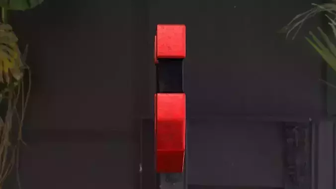 Stylized Magnet - Red