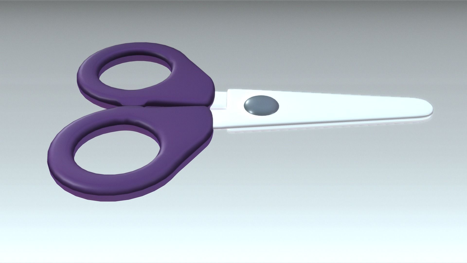 Scissors Low-poly 3D model_2