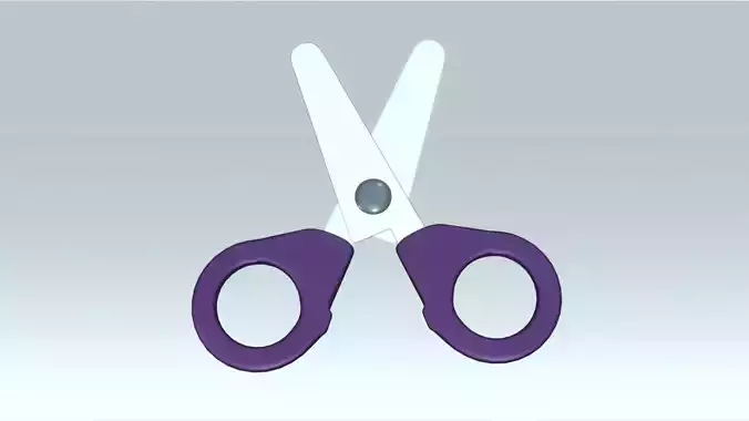 Scissors Low-poly 3D model