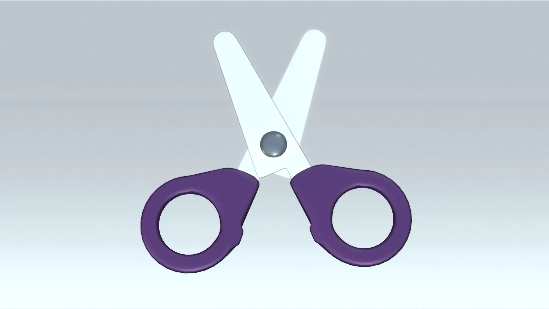 Scissors Low-poly 3D model_0
