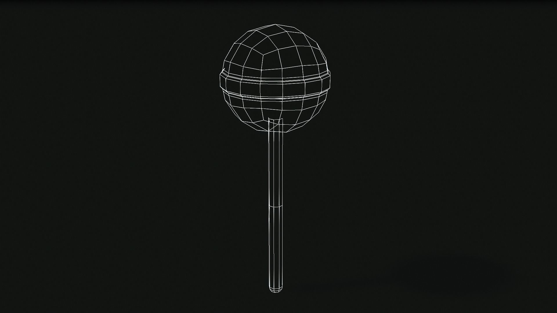 Lollipop Low-poly 3D model_1