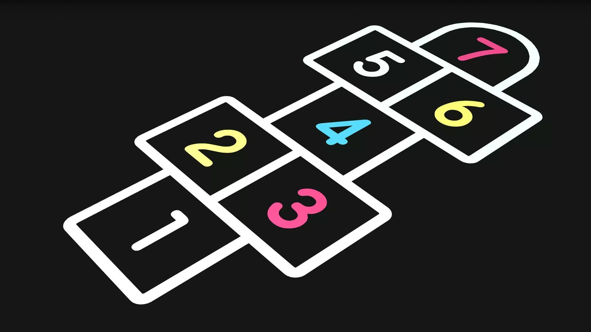 Hopscotch Low-poly 3D model_0