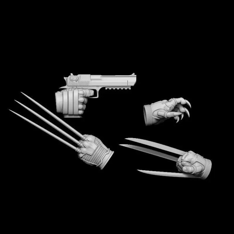 xmen hands 3D print model_0