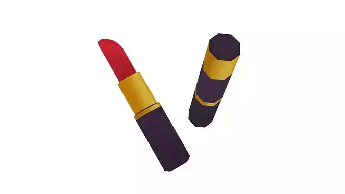 Red Lipstick - Hand Painted