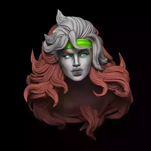 rogue xmen head 3D print model