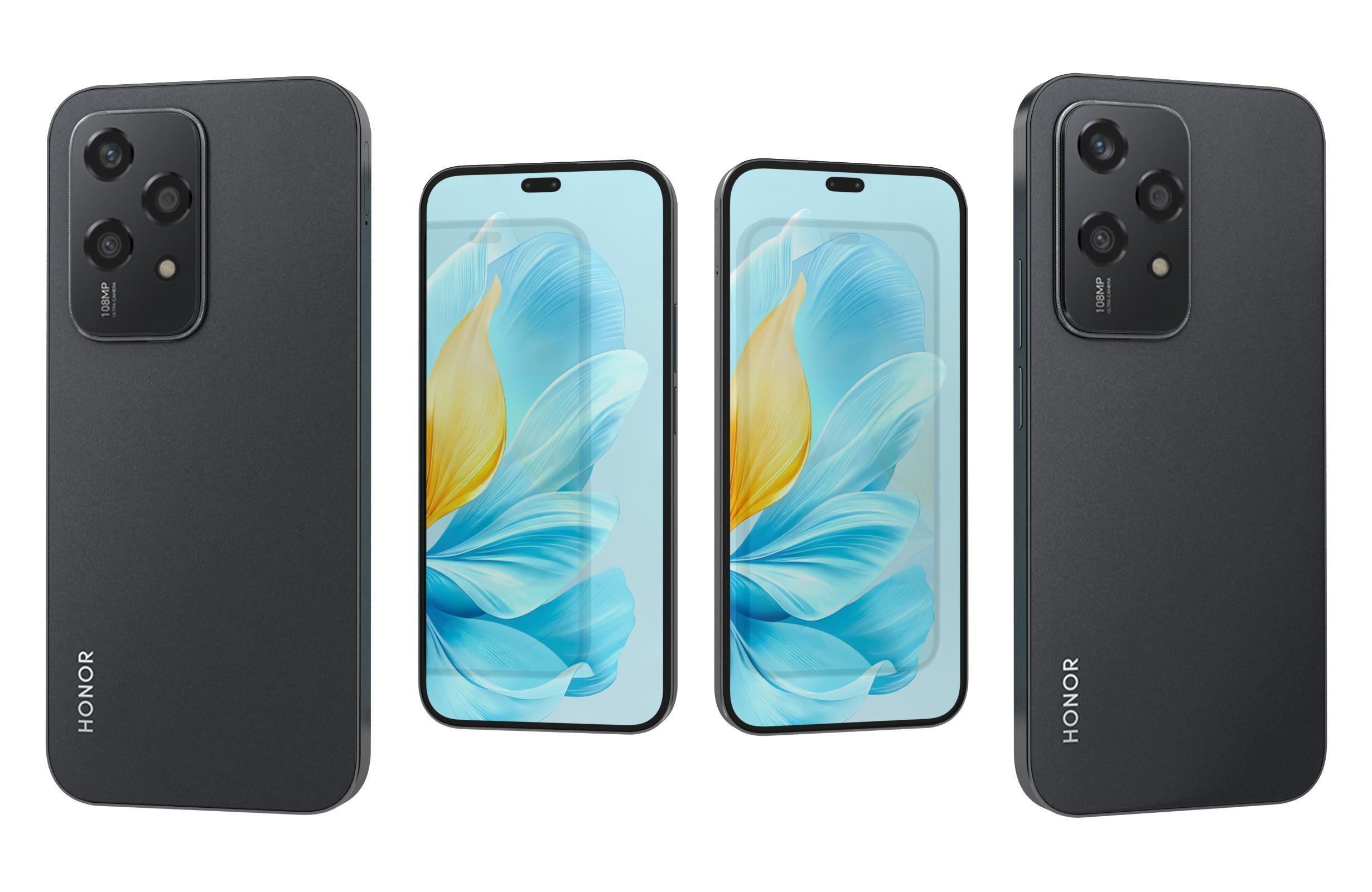 Honor 200 Lite Black 3D model_3