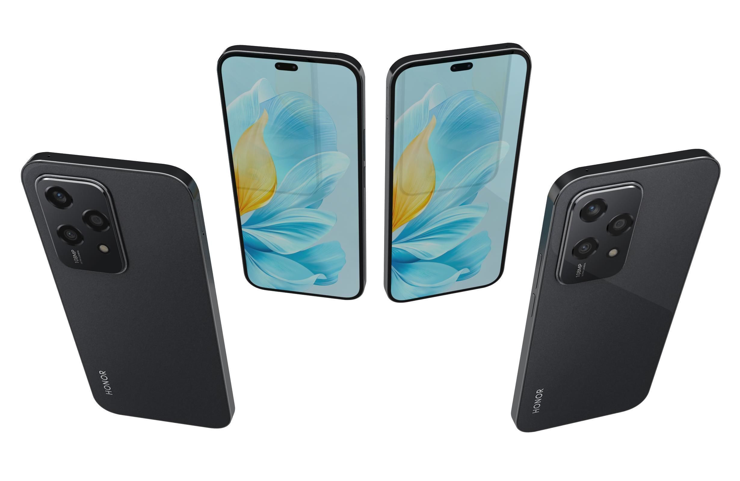 Honor 200 Lite Black 3D model_4