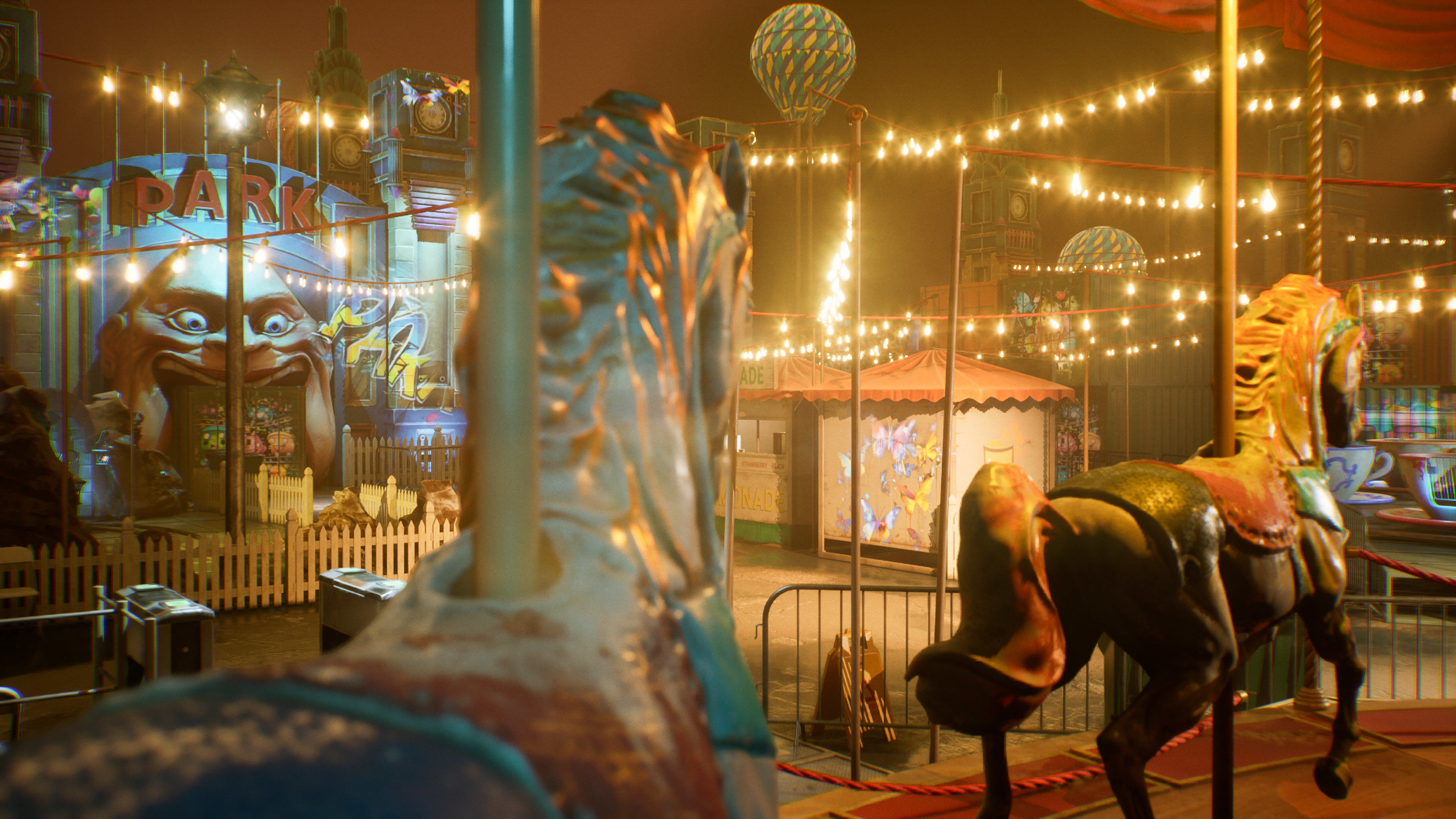 Amusement Park Environment Kit - UE5 Low-poly 3D model_13