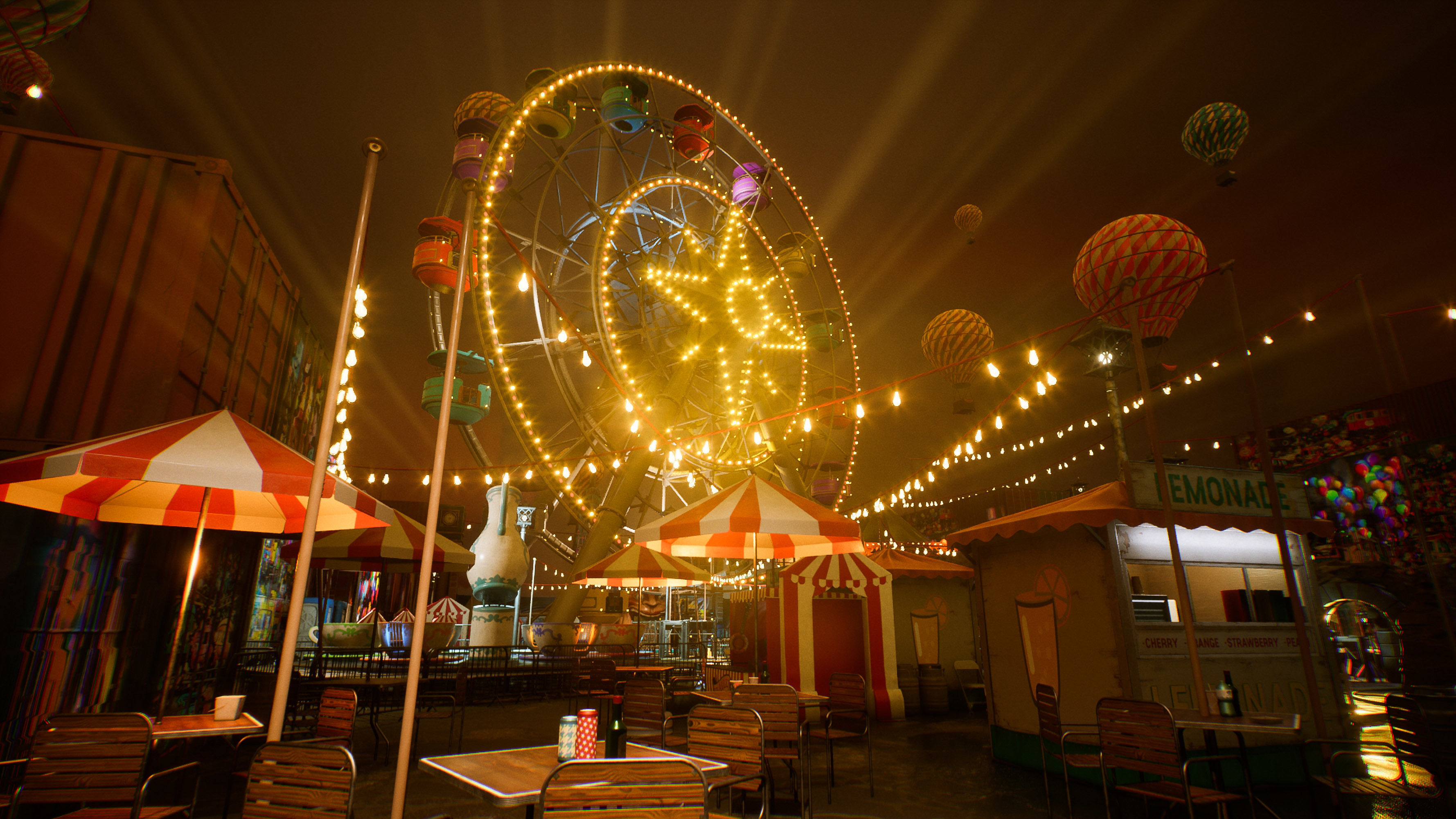 Amusement Park Environment Kit - UE5 Low-poly 3D model_8